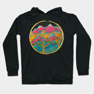 Abstract Mountain View Hoodie